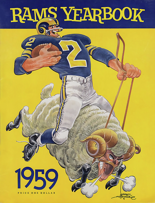 Los Angeles Rams Team Art Art Print by Joe Hamilton - Fine Art America