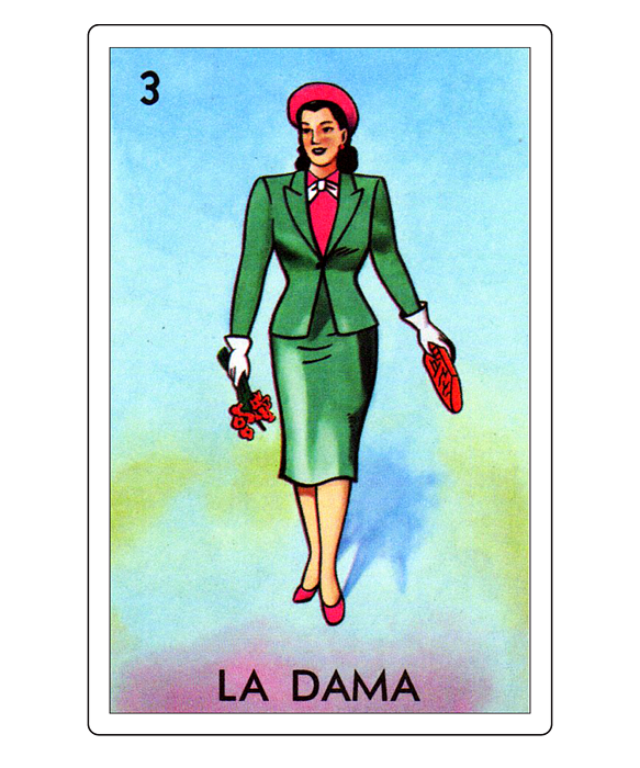Loteria Mexicana La Dama Loteria Mexicana Design La Dama T Regalo La Dama Greeting Card