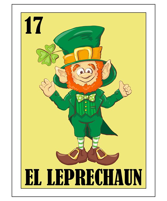 Loteria Mexicana - Leprechaun Loteria Mexicana Design - Leprechaun Gift ...