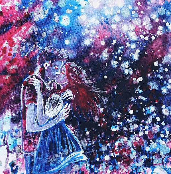 Diana Dimova -TRAXI -  Love Art, Painting for Falling in Love, Gift for Valentine