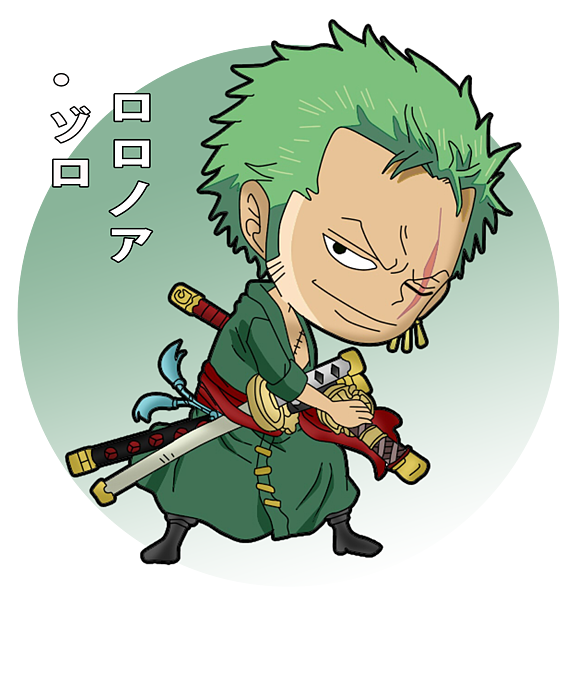 Zoro by One piece character anime T-shirt, Men's Fashion, Tops