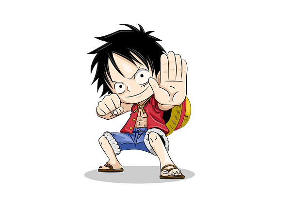 Find hd Png One Piece Anime Transparent Background - Luffy Chibi