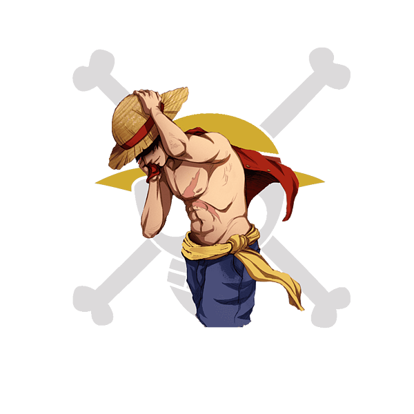 Monkey D. Luffy T-shirt Straw hat One Piece, T-shirt, hat, piracy, wood png