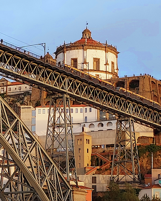 Irina Sztukowski - Luis I Bridge Ponte Over Douro River Old Town Porto Portugal