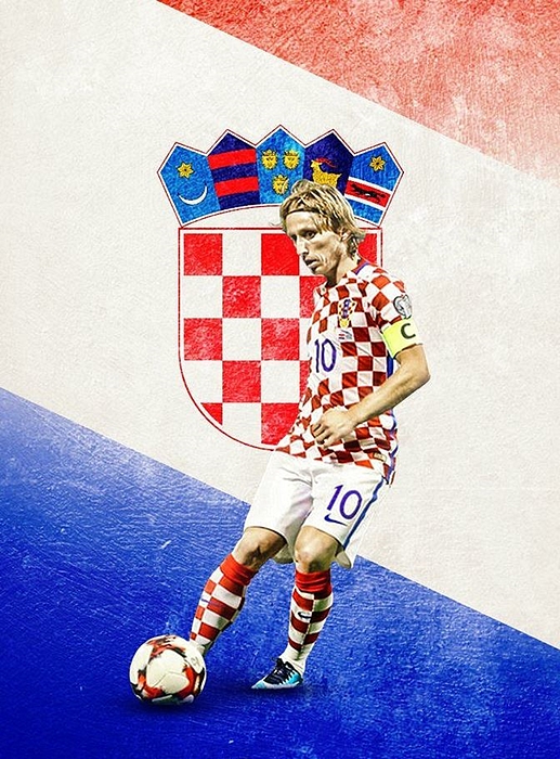 Wholesale Croatia retro soccer jersey Luka Modric design custom