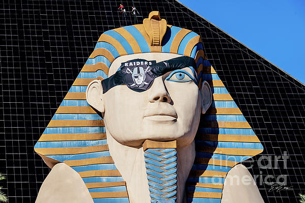 Luxor Casino Las Vegas Raiders Eye Patch on Sphinx at Dusk Kids T