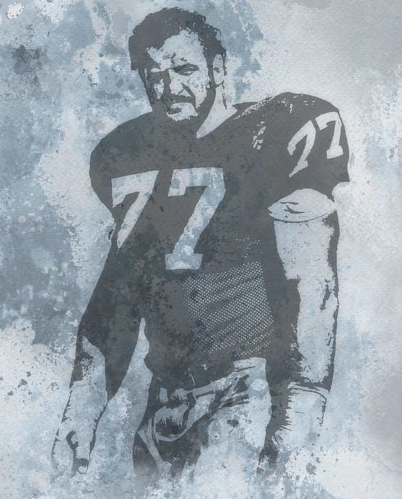 Lyle Alzado Oakland Raiders Oil Art Tapestry