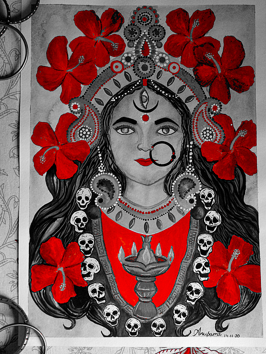 Maa Kali/shiva, Realistic Drawing/illustration by C Phi Mojo - Foundmyself