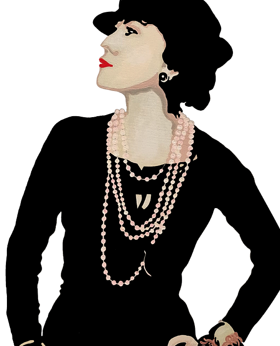 Madame Coco Chanel Portrait Of Gabrielle Bonheur Shower Curtain by