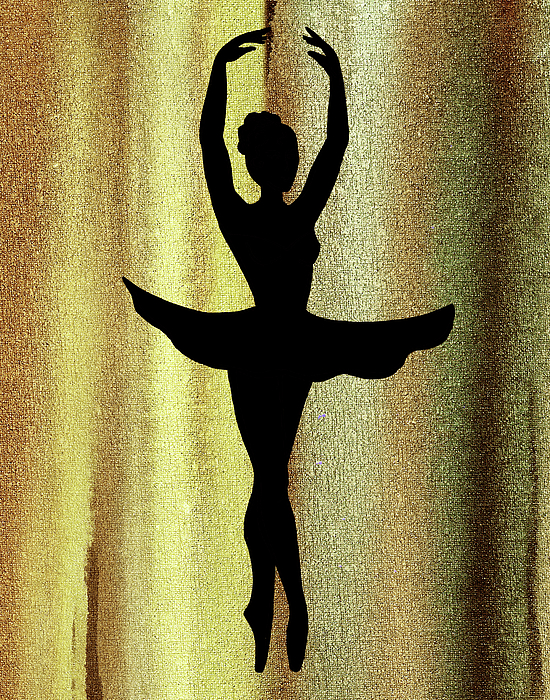 Irina Sztukowski - Magic Dance Of Watercolor Ballerina Silhouette Ballet Flow