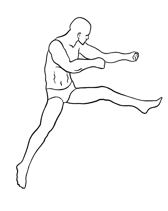 Masha Batkova - Male Figure Jumping