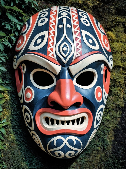 Samuel HUYNH - Maori Haka Mask - Reverence