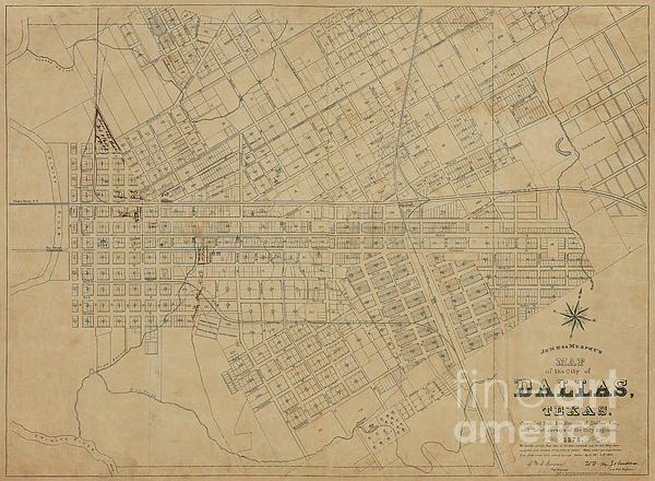 Jon Neidert - Map of Dallas Texas 1878