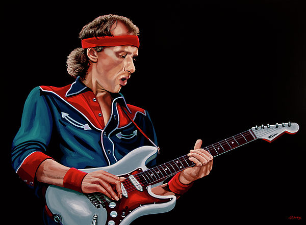 Mark Knopfler Painting Jigsaw Puzzle by Paul Meijering - Pixels