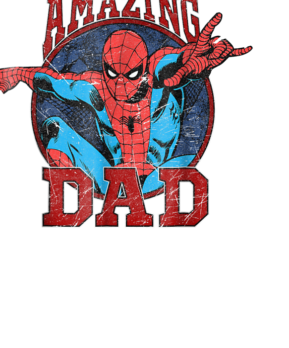 Men's Marvel Spider-man Amazing Dad Long Sleeve Shirt : Target