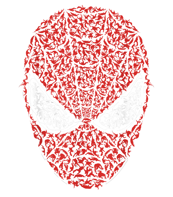 Marvel SpiderMan Mask Build Up Fill Graphic Adult Pull-Over Hoodie