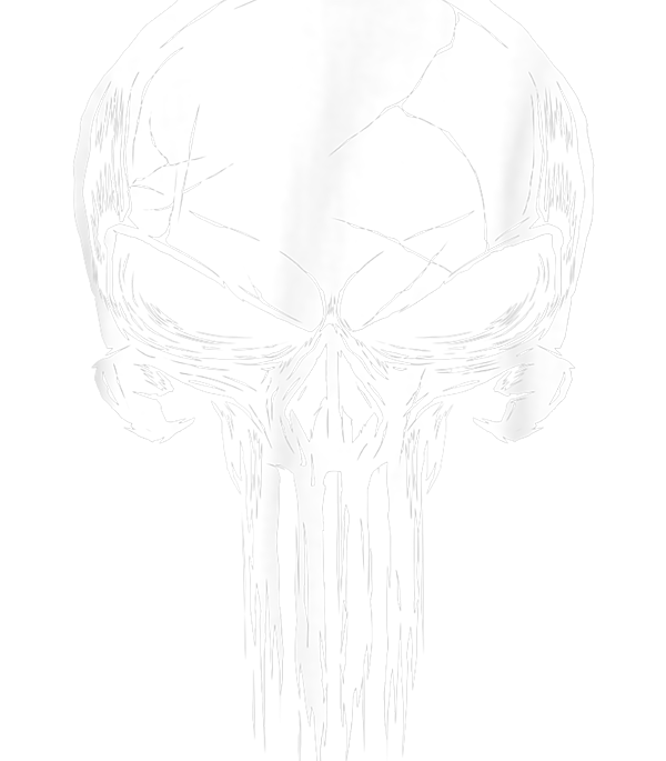 Marvel The Punisher Distressed Skull Logo1 Art Print by Sanzij