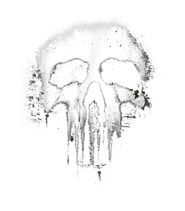Marvel The Punisher Scary Grungy Skull Logo Digital Art by Enxu
