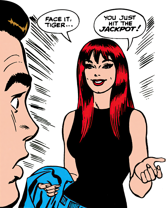 Mary Jane Watson Face It Tiger Greeting Card by Taylor Turner