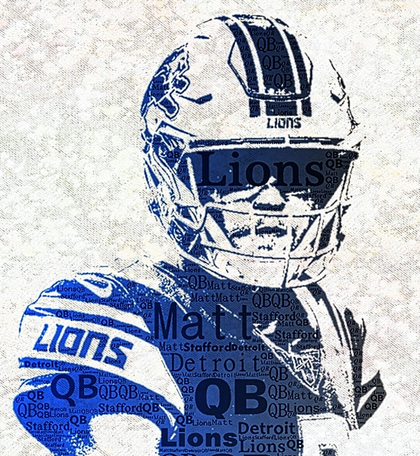 Matthew Stafford Rams QB Watercolors Poster