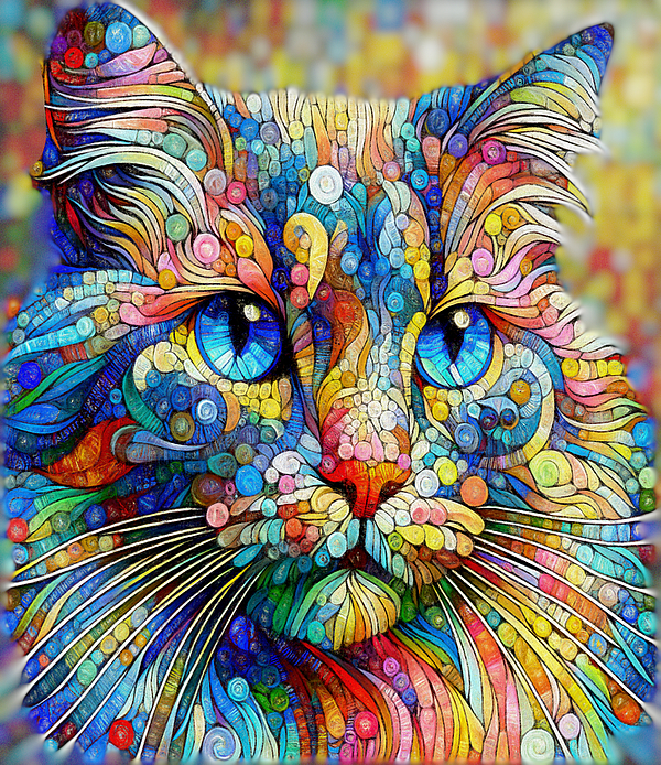 Carol Lowbeer - Maurice the Mosaic Cat