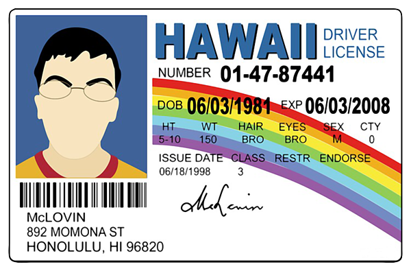 Mclovin Fake Id Tapestry