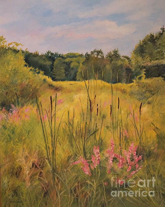 Barbara Moak - Meadow of Cattails and Loosestrife