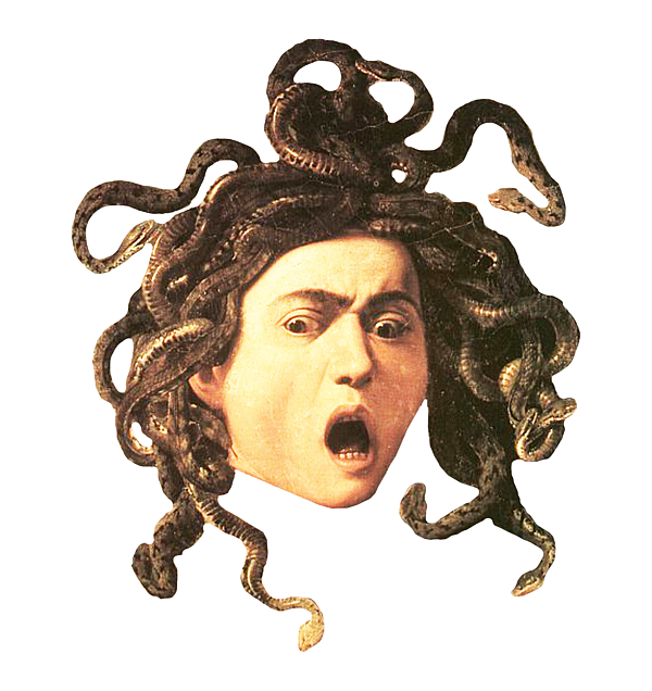 Medusa snakes mythology stock illustration. Illustration of