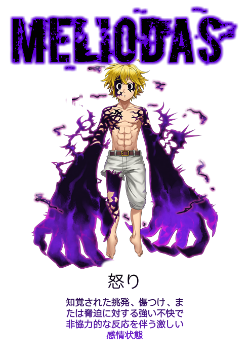 The Seven Deadly Sins Meliodas Athletic Type T-Shirt