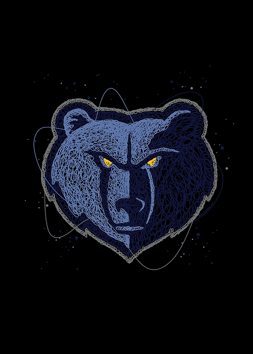 Memphis Grizzlies Basketball NBA Logo Symbol Duvet Cover by Erwin