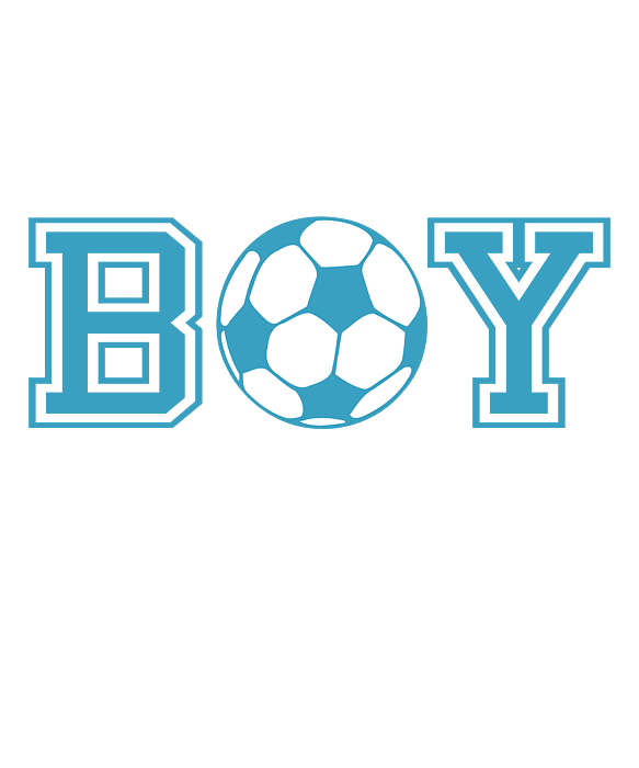 Mens Baby Gender Reveal Party Soccer Theme Team Boy Blue T-Shirt by ...