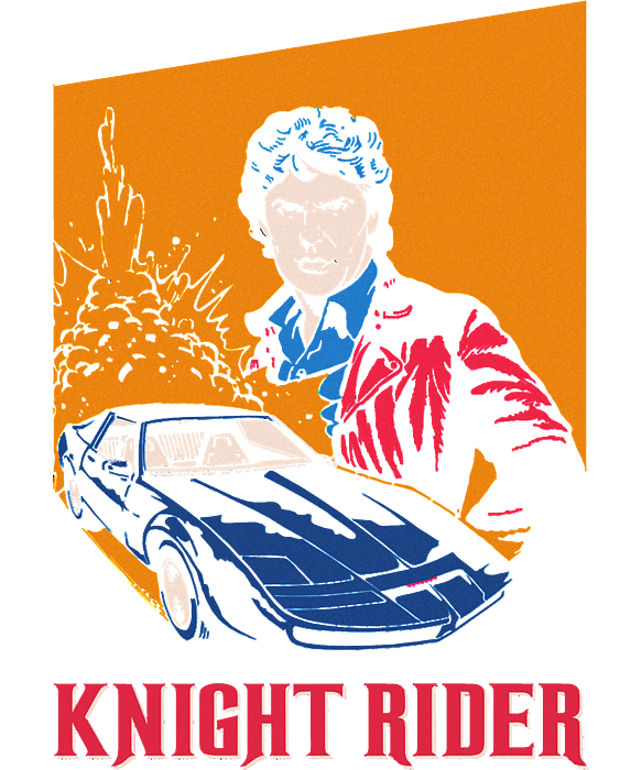 Mens Womens Knight Rider Michael Knight Kitt Supercar Funny Fans ...