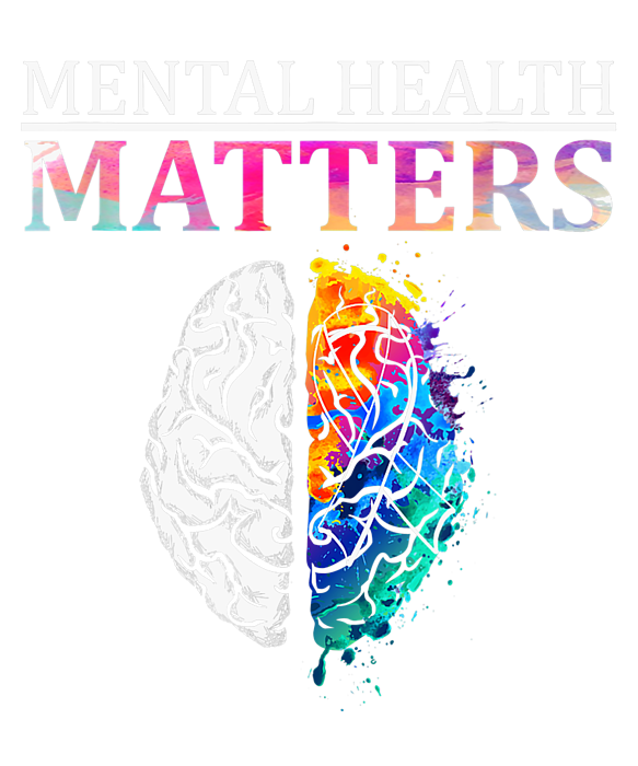 Mental Health Matters mental health awareness Brain Art T-Shirt