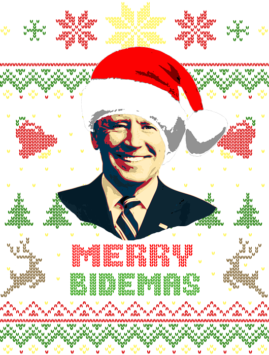 Merry Bidemas Joe Biden Christmas Shower Curtain by Filip Schpindel ...