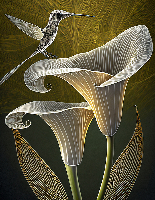 Sherry Epley - Calla Lily in Abstract #3
