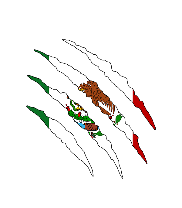 Mexirican Mexico Flag Puerto Rico Flag Boricua Chicano Sticker by Blue  Elyse - Pixels