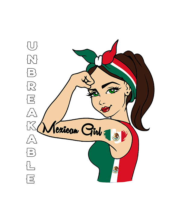 Mexican Girl Unbreakable Mexico Flag strong latina woman Coffee Mug by Blue  Elyse - Pixels