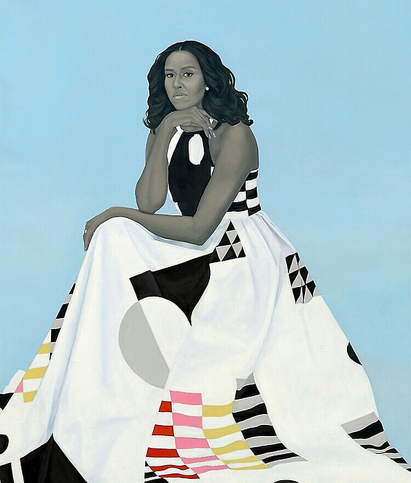 Carol Kent - Michelle Obama Portrait for the National Gallery Mounted