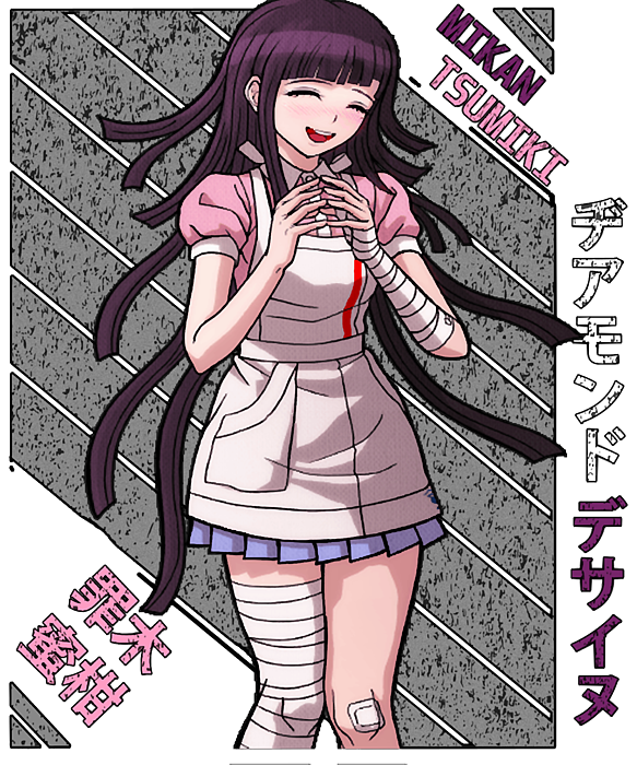 Dangan Ronpa 2 Danganronpa Mikan Tsumiki Anime Unisex Tshirt T