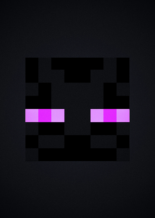 Minecraft enderman iPhone Case by Abdulrahman Yasser Pixels