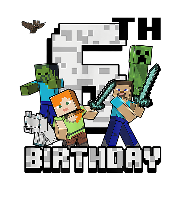 Minecraft Grouphot Happy 6th Birthday Sticker by Donnacha Kani