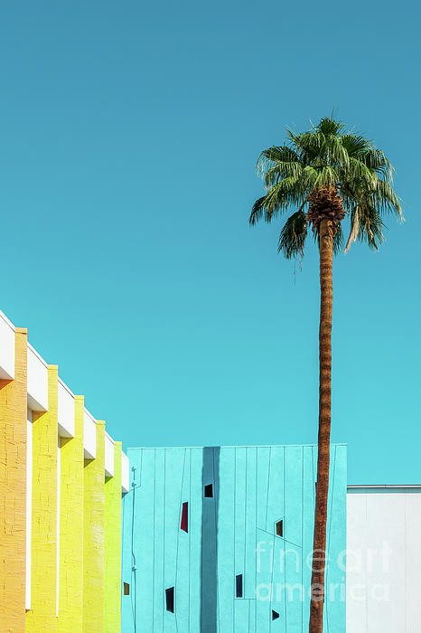 Delphimages Photo Creations - Minimal colorful architecture in Palm Springs