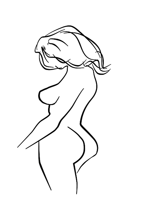 Minimalist Nude Stickers for Sale - Fine Art America