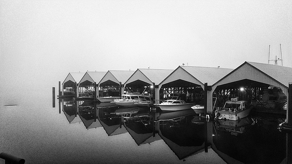 Adam Copp - Misty Morning Boats - Port Alberni Harbour