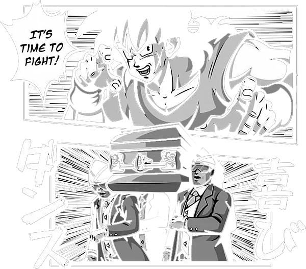 walter white fighting goku, dragon ball, manga panel