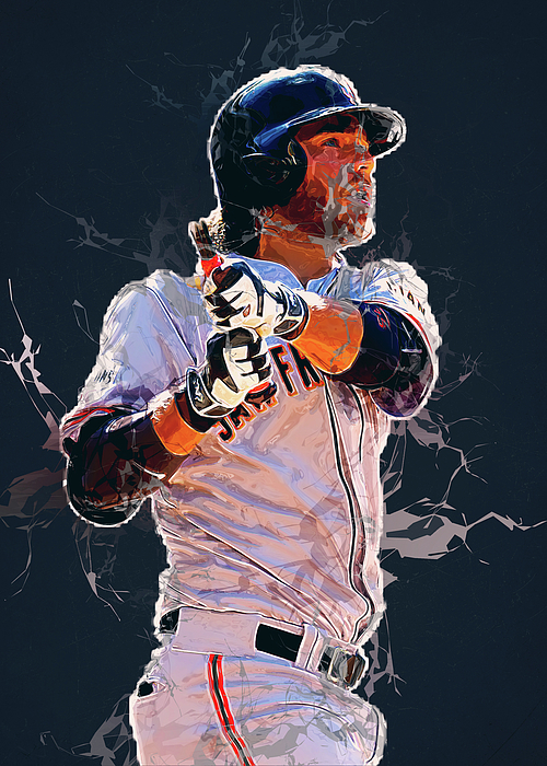 Baseball Brandoncrawford Brandon Crawford Brandon Crawford San Francisco  Giants Sanfranciscogiants Jigsaw Puzzle