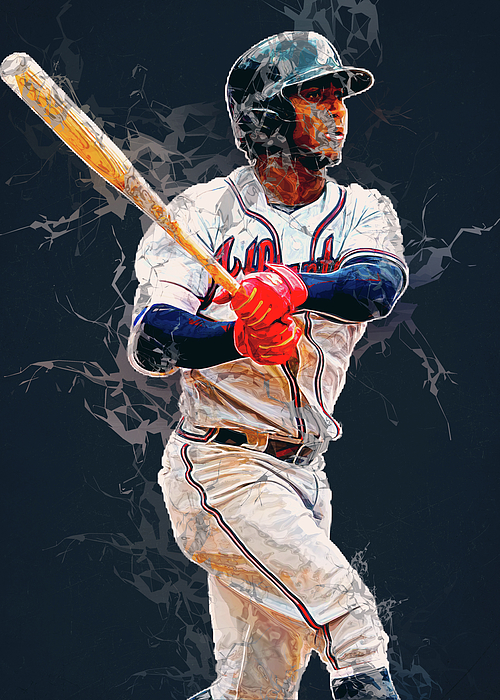 Player Ozzie Albies Ozziealbies Ozzie Albies Ozhaino Jurdy Jiandro Ozzie  Albiesozzie Atlanta Braves Tapestry