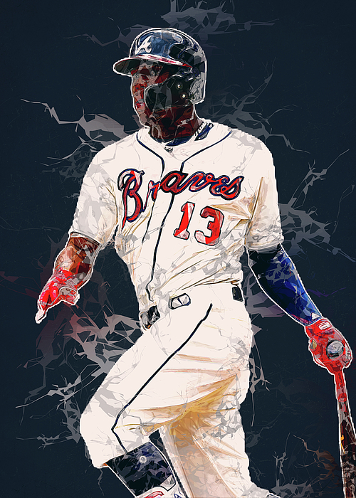 Player Ronaldacunajr Ronaldacunajr Ronald Acuna Jr Atlanta Braves  Atlantabraves Ronald Jose Acuna Bl Tapestry