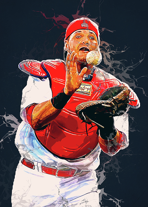 Gallery Pops MLB - St. Louis Cardinals -Cap Logo Framed Art Print