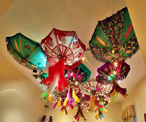 Mardi Gras Umbrella Ornament